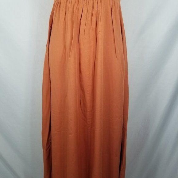 Hem & Thread Burnt Orange Button Maxi Dress - Picture 7 of 9